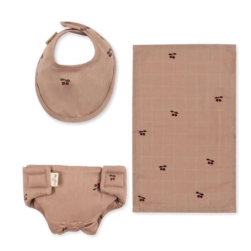 NEW Konges Slojd Doll Nursery Set in Cherry Blush, NWT